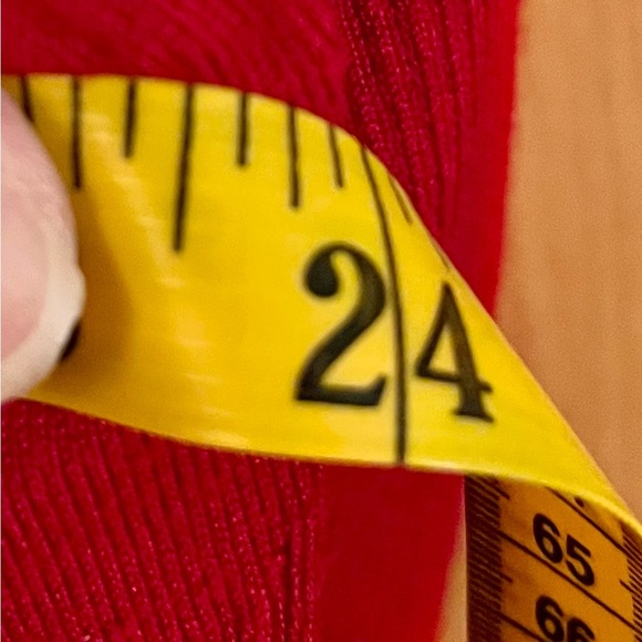 Dana Buchman Red Open Front Cardigan Sweater SZ XL Minimalist Modern Casual Cozy - Picture 11 of 11